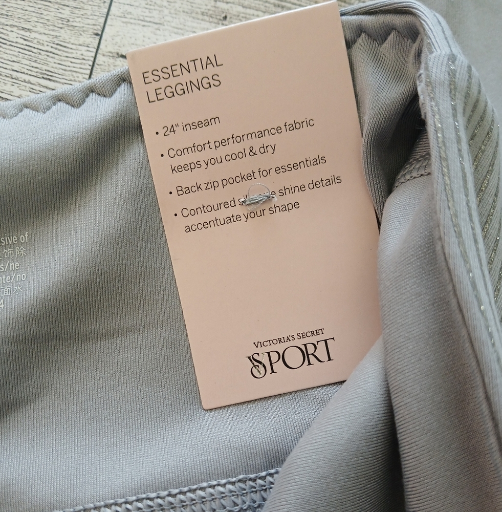 NWT Victoria’s Secret Sport Shine Essential Leggings, Rare, Size M - Picture 8 of 16